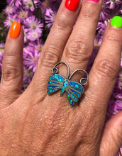 Load image into Gallery viewer, Opal Butterfly Ring
