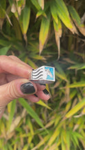 Load and play video in Gallery viewer, Horse Head Turquoise Ring
