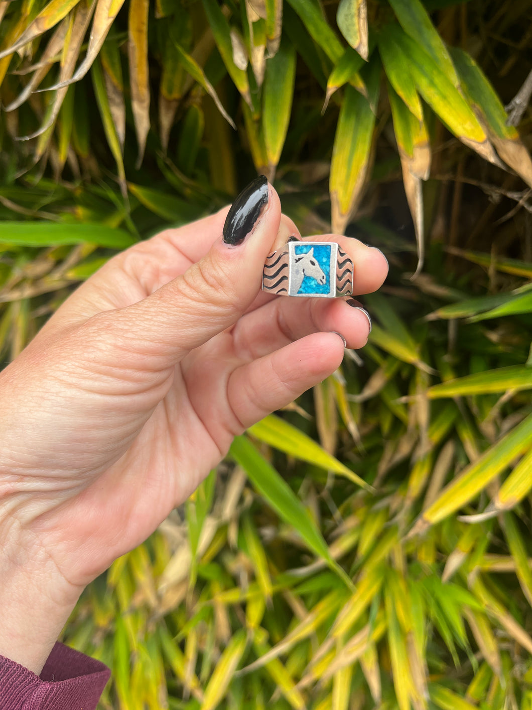 Horse Head Turquoise Ring
