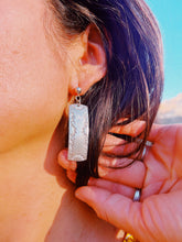 Load image into Gallery viewer, Solid Silver Stamped Earrings
