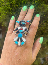Load image into Gallery viewer, Large 1940s Thunderbird Ring
