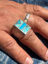 Load image into Gallery viewer, Square Inlay Design Band Ring
