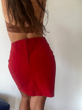 Load image into Gallery viewer, Suede Red Skirt
