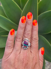 Load image into Gallery viewer, Zuni Pawn Opal Sugilite Ring

