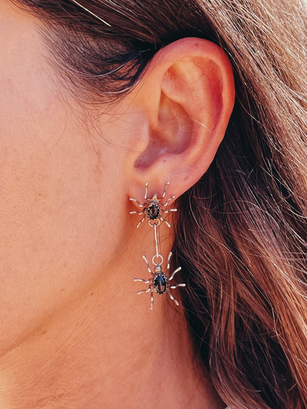 Double Spider Earrings