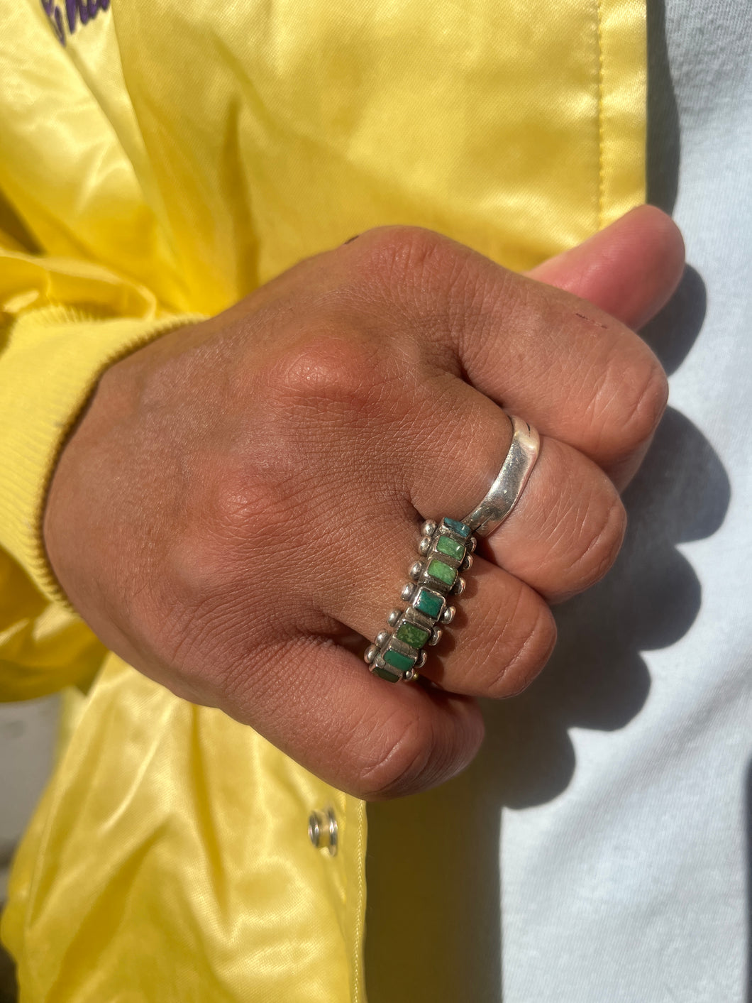 1950s Harvey Era Turquoise Band Ring