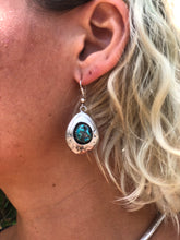 Load image into Gallery viewer, Turquoise Shadow Box Earrings
