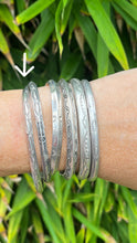 Load image into Gallery viewer, Solid Stamped Moon Silver Cuff Bracelet
