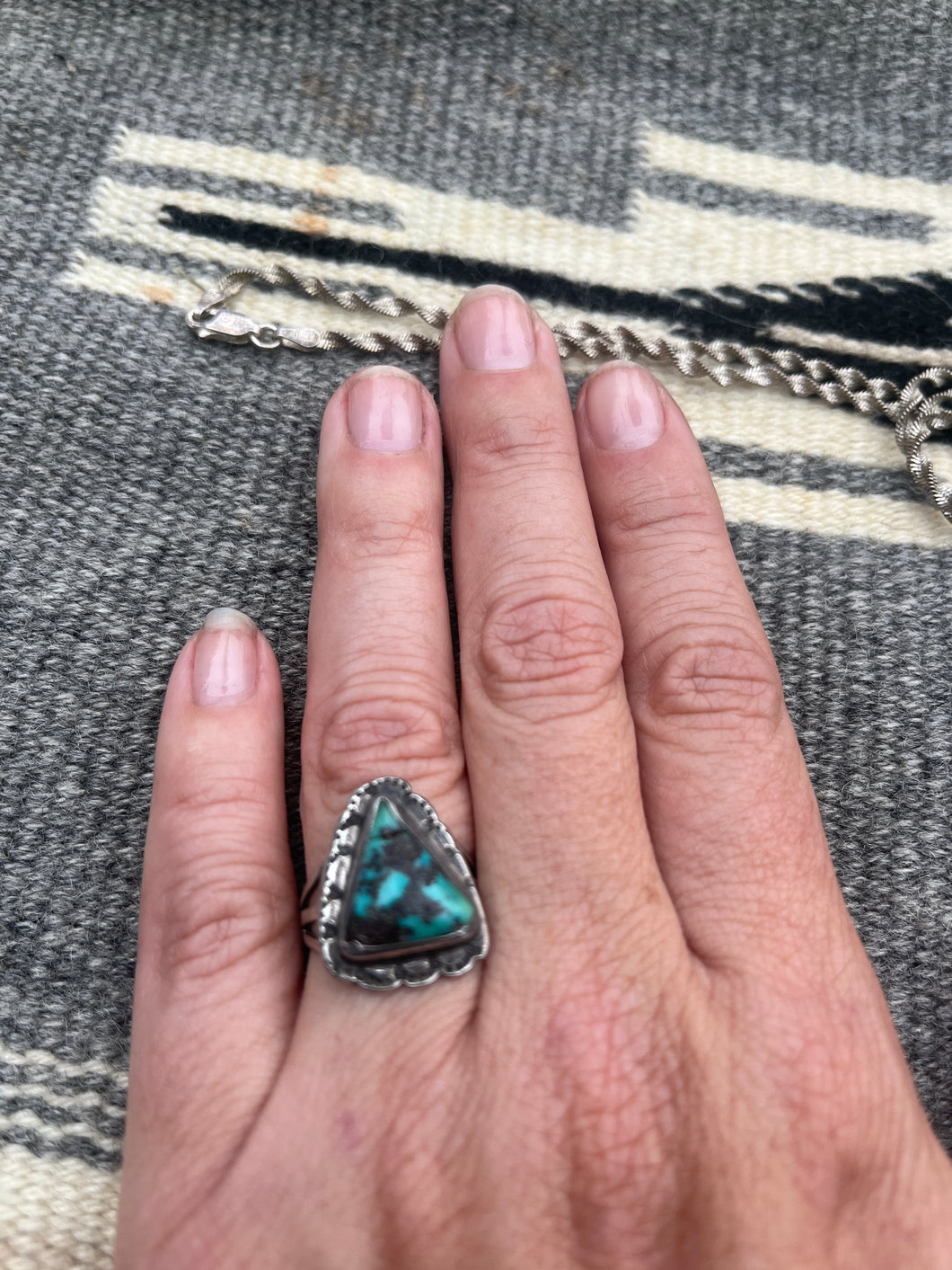 Triangle Turquoise Ring