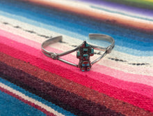 Load image into Gallery viewer, Vintage Zuni Rainbow Man Kachina Dancer Cuff Bracelet
