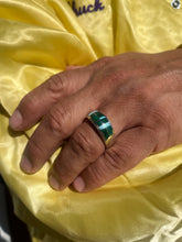 Load image into Gallery viewer, Malachite Turquoise Inlay Band Ring
