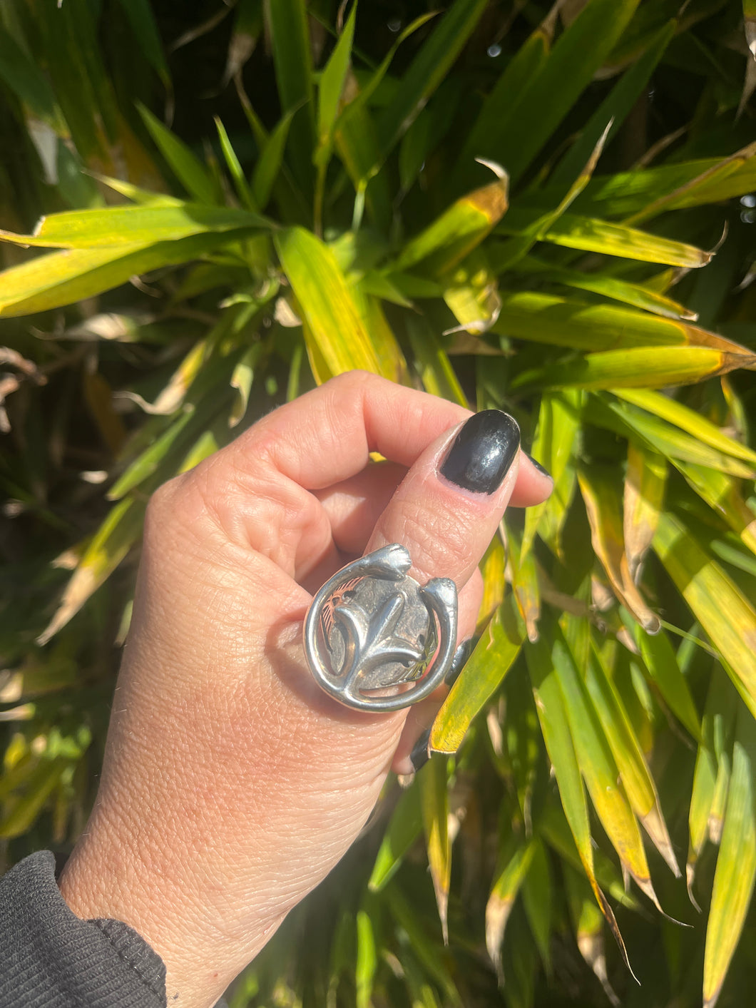 Naja Thunderbird Solid Silver  Ring